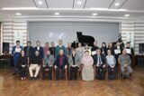 Harbiy musiqa akademik litseyining faollar zalida kompozitor, dirijyor, pedagog, jamoat arbobi Muxto